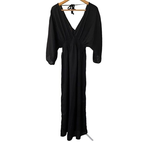 Long black maxi dress or swimsuit coverup, Medium - Picture 1 of 6